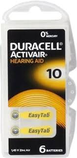 Duracell Activair 10 Numara Işitme Cihaz Pili