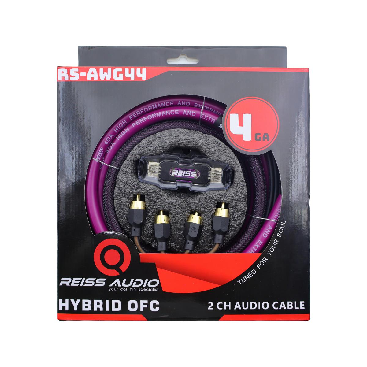 Reiss Audio Rs-awg44 4ga Hybrid Ofc profesyonel amfi kablo seti set kablosu 2025 yeni seri