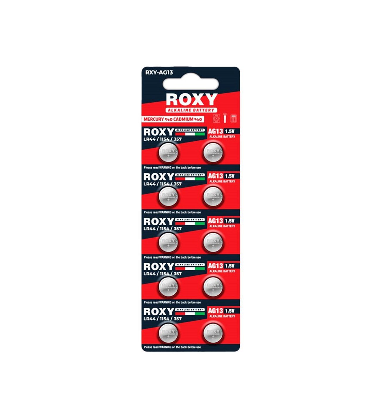 Roxy RXY-AG13 LR441154357 1.5 Volt Alkaline Düğme Pil 